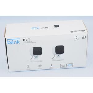 Blink Mini Indoor 1080p Wi-Fi Home Security Camera 2-Pack-White Two Way Audio HD
